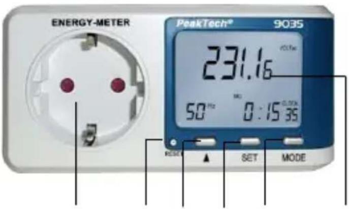 PeakTech 9035 - commandes et connexions - 1