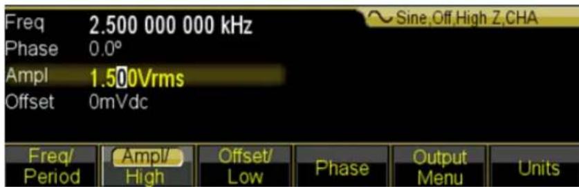 PeakTech 4046 - Réglage de l'amplitude - 1