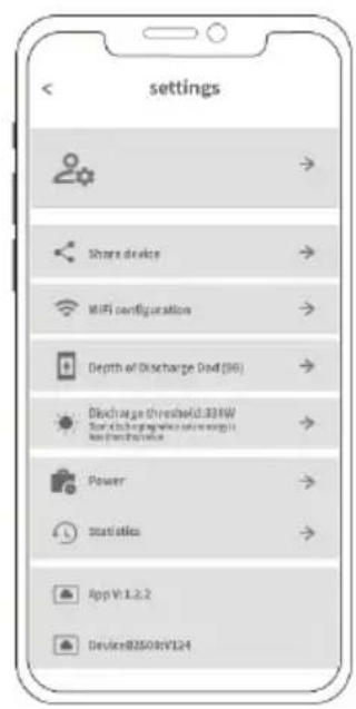 BLUEPALM BP-B2500 - App-Einstellungen - 1