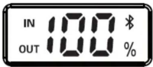 IN 100 * OUT 100 %