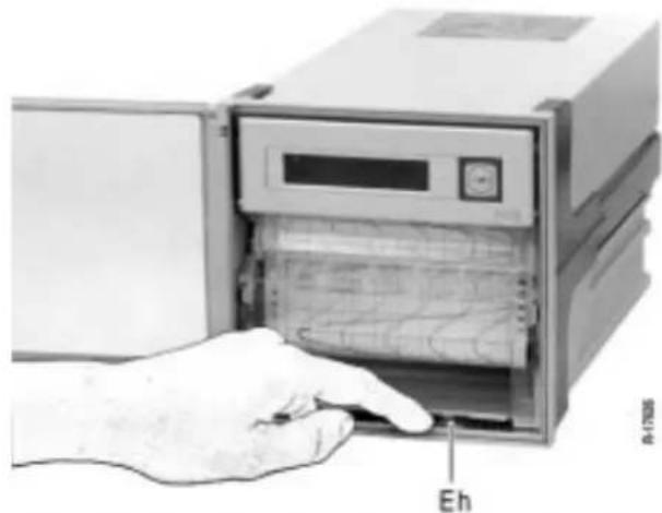 Gossen Metrawatt POINTAX 6000M - Insertion du papier d'enregistrement - 1