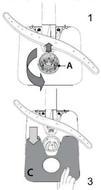 HOTPOINT H2I HD526 A - Машината за миење садови не смее да се користи без филтри или ако филтерот е лабав. - 1