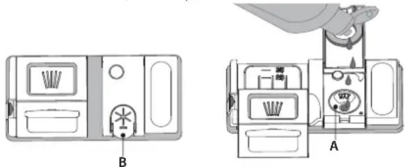 HOTPOINT H2I HD526 A - NAPEŁNIANIE DOZOWNIKA PŁYNU NABŁYSZCZAJĄCEGO - 1