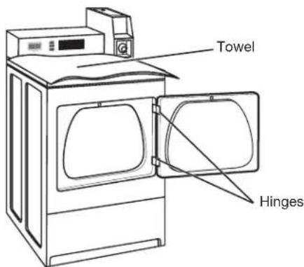 MAYTAG MDG20MNB - Remove the Door Assembly - 1