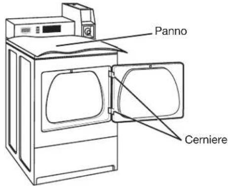 MAYTAG MDG20MNB - Rimuovere la montatura dello sportello - 1