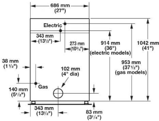 MAYTAG MDG20MNB - Dimensions - 2