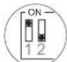 OPTEX SL-350QFR - 4 SELECTEURS DE FREQUENCE DE CANAL DE FAISCEAU (SL-350QFR UNIQUEMENT) - 3