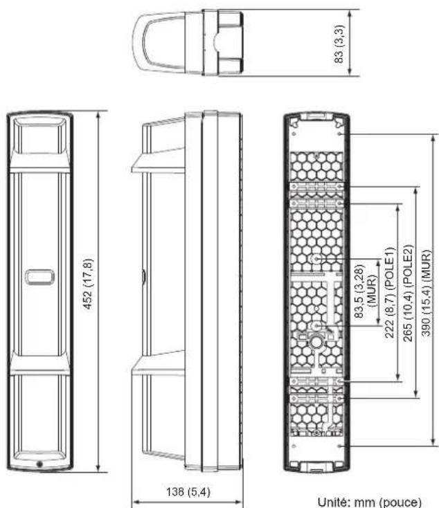 OPTEX SL-350QFR - DIMENSIONS - 1