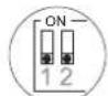 OPTEX SL-350QFR - 4 SELECTEURS DE FREQUENCE DE CANAL DE FAISCEAU (SL-350QFR UNIQUEMENT) - 1