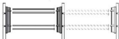 OPTEX SL-350QFR - 3-5 EXEMPLE DE CAS PARTICULIER DE MONTAGE - 2
