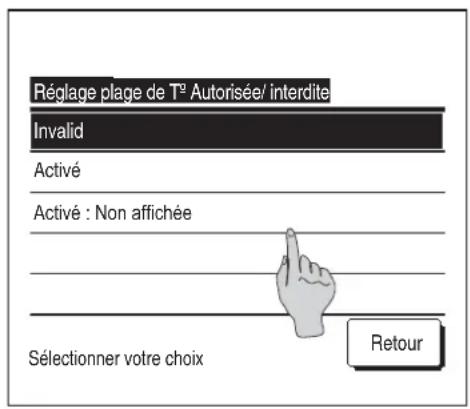 MITSUBISHI RC-EXZ3D - Réglage de la plage de température - 4