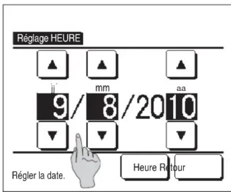 MITSUBISHI RC-EXZ3D - Réglage HEURE - 1