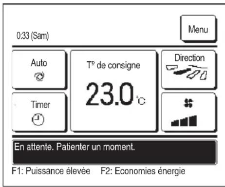 MITSUBISHI RC-EXZ3D - « En attente. Patiencer un moment. » affiché - 1