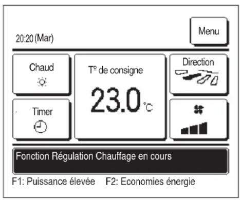 MITSUBISHI RC-EXZ3D - « Attente chauffage. » affché - 1