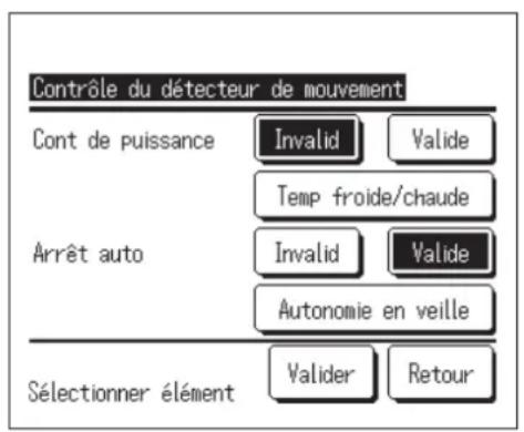 MITSUBISHI RC-EXZ3D - ■Contrôle du détecteur de mouvement (pour les U. I. avec détecteurs de mouvement) - 3