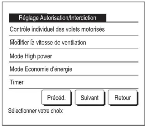MITSUBISHI RC-EXZ3D - ■ Réglage Autorisation/Interdiction - 2