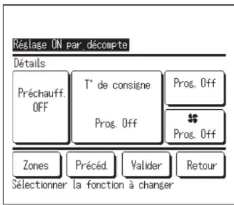MITSUBISHI RC-EXZ3D - Réglage ON par décompte - 2