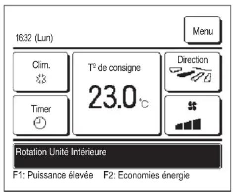 MITSUBISHI RC-EXZ3D - ■ « Mode rotation.», « Mode Compensation de puissance », « Mode Compensation d'erreur » affché - 1