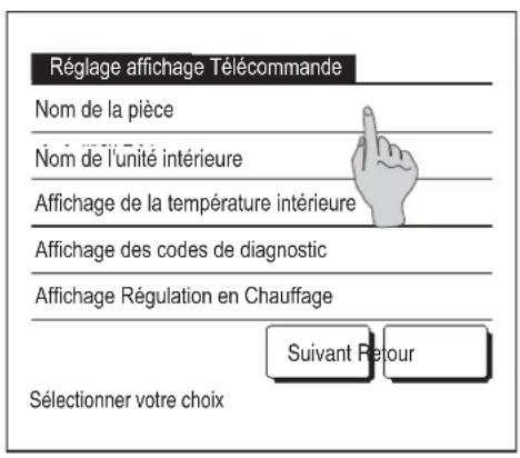 MITSUBISHI RC-EXZ3D - Réglage affichage Télecommande - 1
