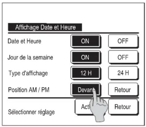 MITSUBISHI RC-EXZ3D - ■ Affichage Date et Heure - 1