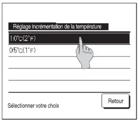 MITSUBISHI RC-EXZ3D - ■ Réglage incrémentation de la température - 1