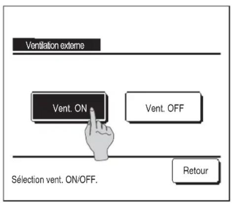 MITSUBISHI RC-EXZ3D - Fonctionnement de la ventilation (si un dispositif de ventilation est installé) - 1