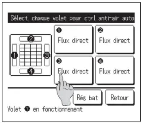 MITSUBISHI RC-EXZ3D - ■ Sélection volet - 1