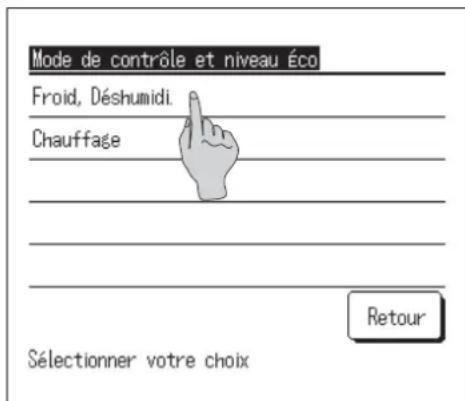 MITSUBISHI RC-EXZ3D - Mode de contrôle et niveau Éco - 2