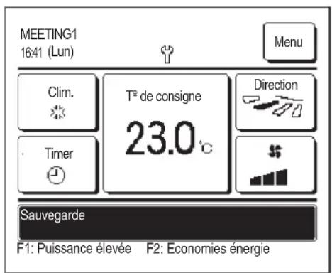 MITSUBISHI RC-EXZ3D - « Sauvegarde » affché - 1