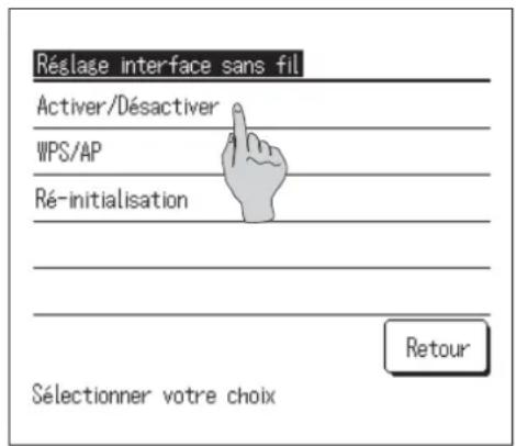 MITSUBISHI RC-EXZ3D - Réglage interface sans fil - 2