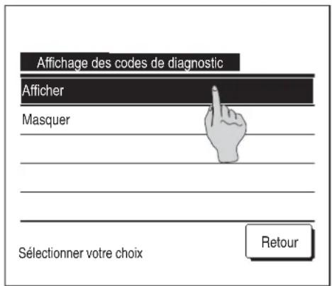 MITSUBISHI RC-EXZ3D - ④ Affichage des codes d'erreur - 1