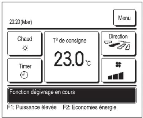 MITSUBISHI RC-EXZ3D - « Dégivrage en cours. » - 1