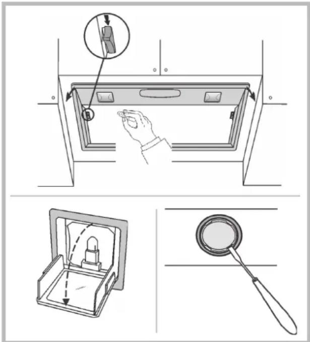 SMEG P592 - Hiilisuodattimien vaihtaminen - 2