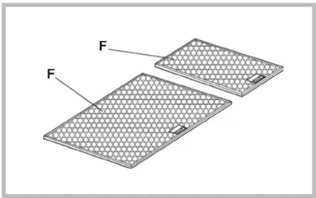 SMEG P592 - Reiniging van de vetfilters (F) - 1