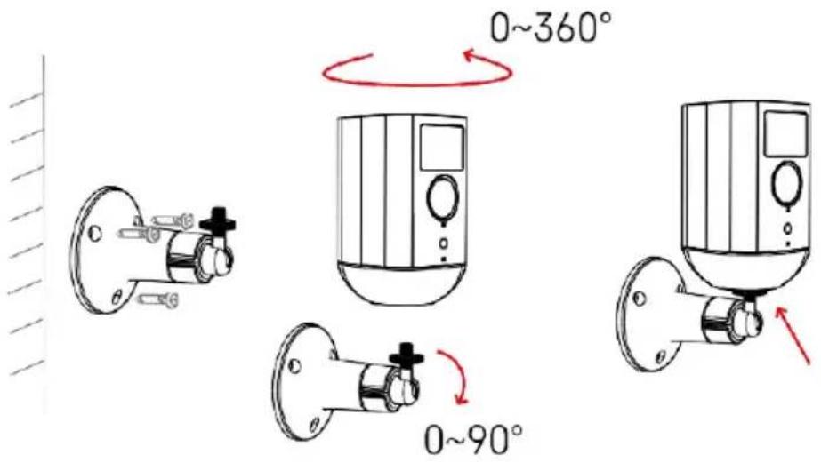 Emos H4063 - Installation du support pivotant - 1