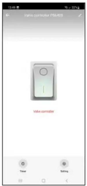 13:49 Valve controller P56405 Valve controller Timer Sitting