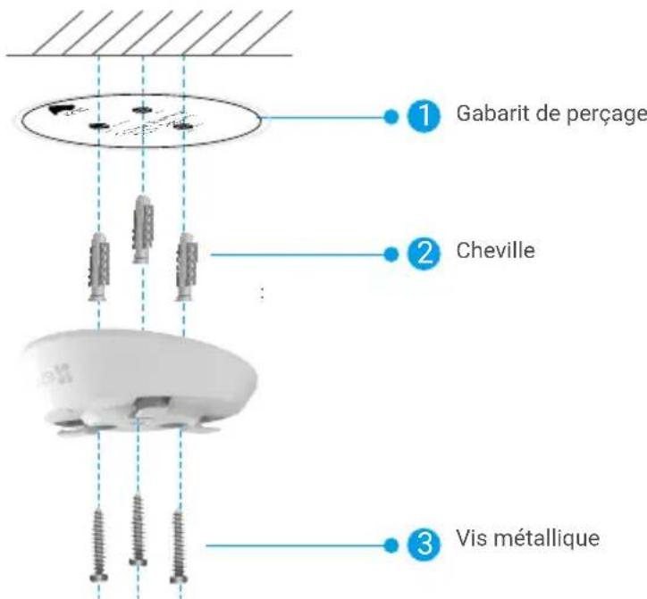 EZVIZ H7c Dual 2K+ - Installation de la base - 1
