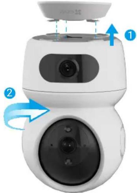 EZVIZ H7c Dual 2K+ - Installation de laamera - 1