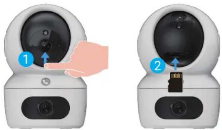 EZVIZ H7c Dual 2K+ - Installation de la carte Micro SD (en option) - 1