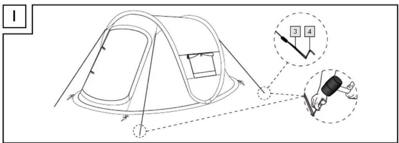 Rocktrail HG11023A - TENTE POP-UP 2 PERSONNES - 8