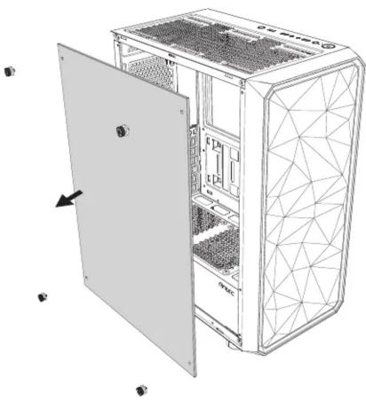 ANTEC AX83 - REMOVE SIDE PANEL - 1