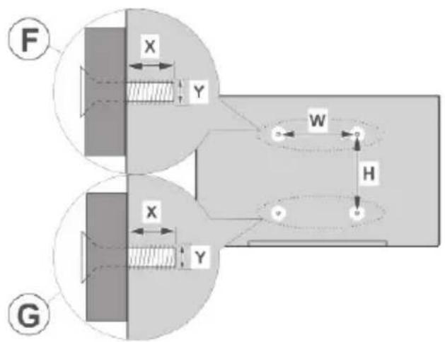 SALORA 55QLED320 - Bei Verwendung der Wandhalterung - 1