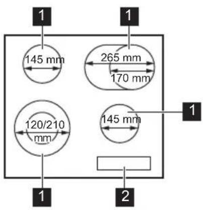 ELECTROLUX LRR6436M - Oversigt over kogepladens overflade - 1