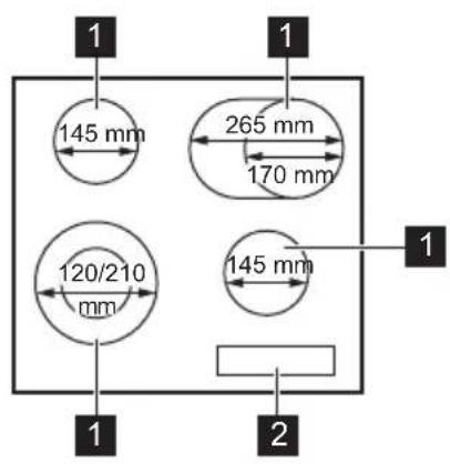 ELECTROLUX LRR6436M - Oversikt over matlagingsoverflaten - 1