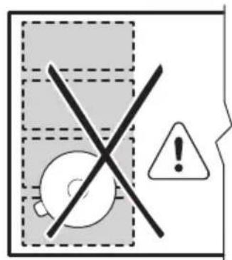 ELECTROLUX EIV85456 - Posición incorrecta del utensilio de cocina: - 1