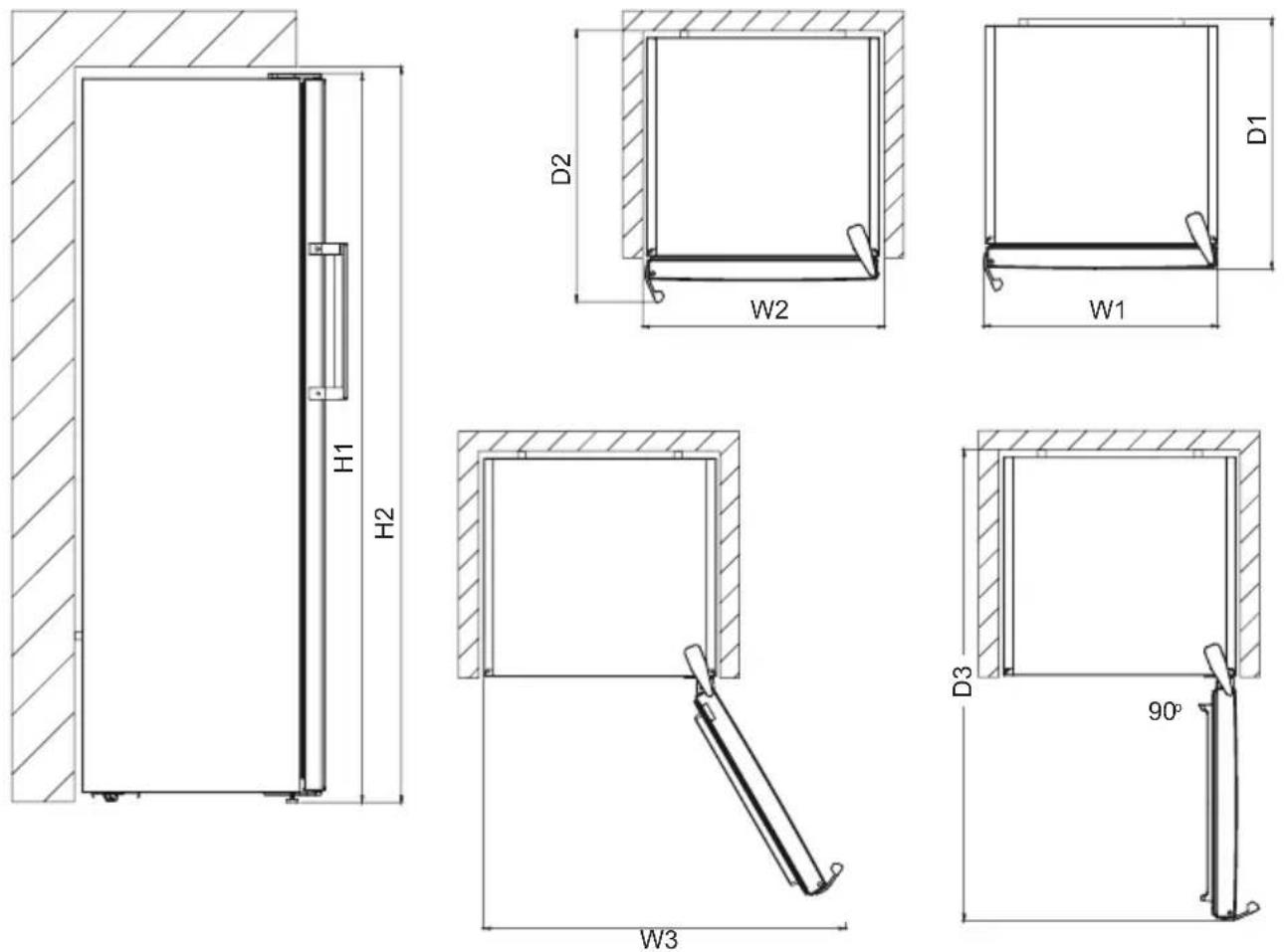 ELECTROLUX SC390CN - Dimensioni - 1