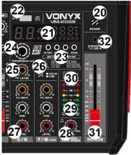 Vonyx VM-KG08 - GRUPO DE BOTONES MP3 - 1