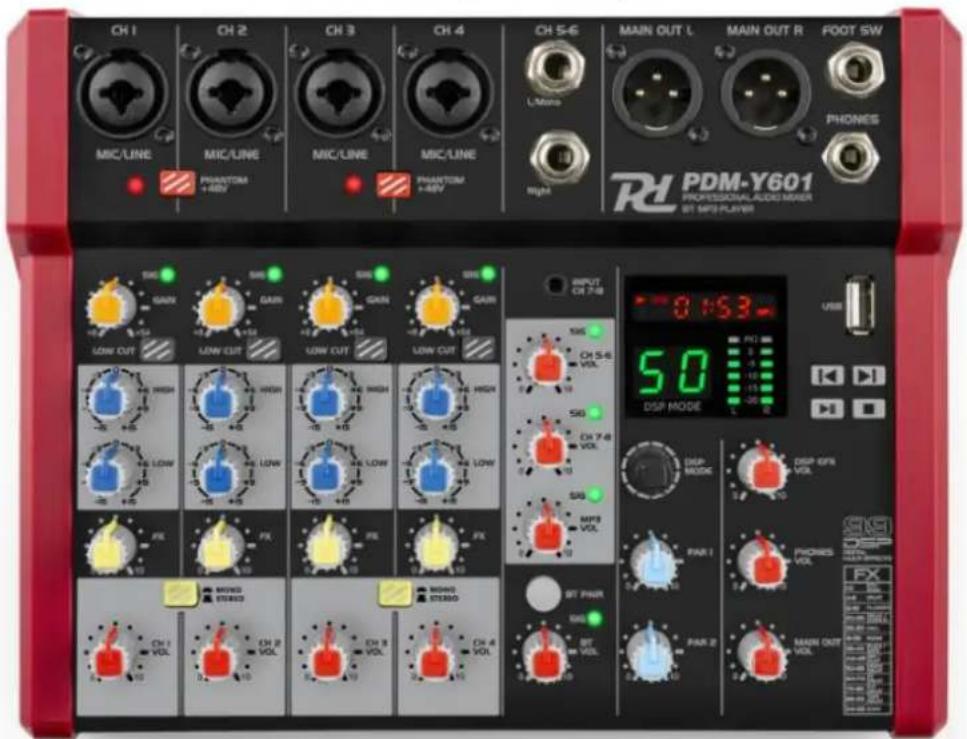 Power Dynamics PDM-Y801 - PDM-Y Series Music Mixer - 1