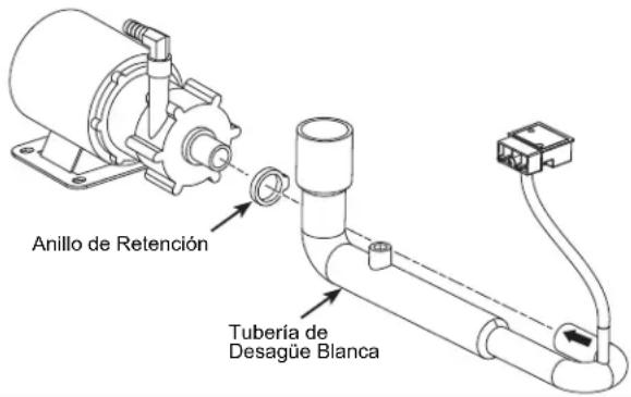 GE UNC15NPWII - INSTALE LA NUEVA TUBERÍA DE DESAGÜE - 1