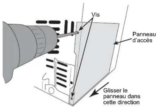 GE UNC15NPWII - RETIRER LE PANNEAU D'ACCÈS - 1